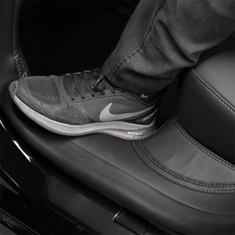 TAPTES® Leather Door Threshold & Under Rear Seats Protective Pad for Tesla Model 3 Highland 2024-2025