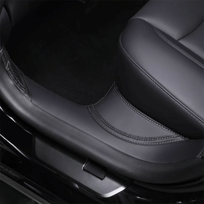 TAPTES® Leather Door Threshold & Under Rear Seats Protective Pad for Tesla Model 3 Highland 2024-2025