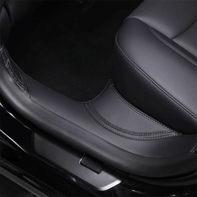 TAPTES® Leather Door Threshold & Under Rear Seats Protective Pad for Tesla Model 3 Highland 2024