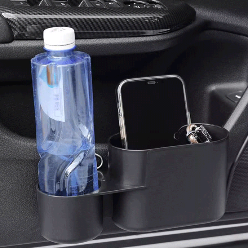 TAPTES® Door Trash Bin/Storage Organizer with Cup Holder for Tesla Model 3/Y