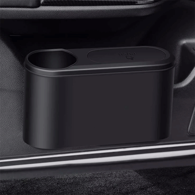 TAPTES® Door Trash Bin/Storage Organizer with Cup Holder for Tesla Model 3/Y