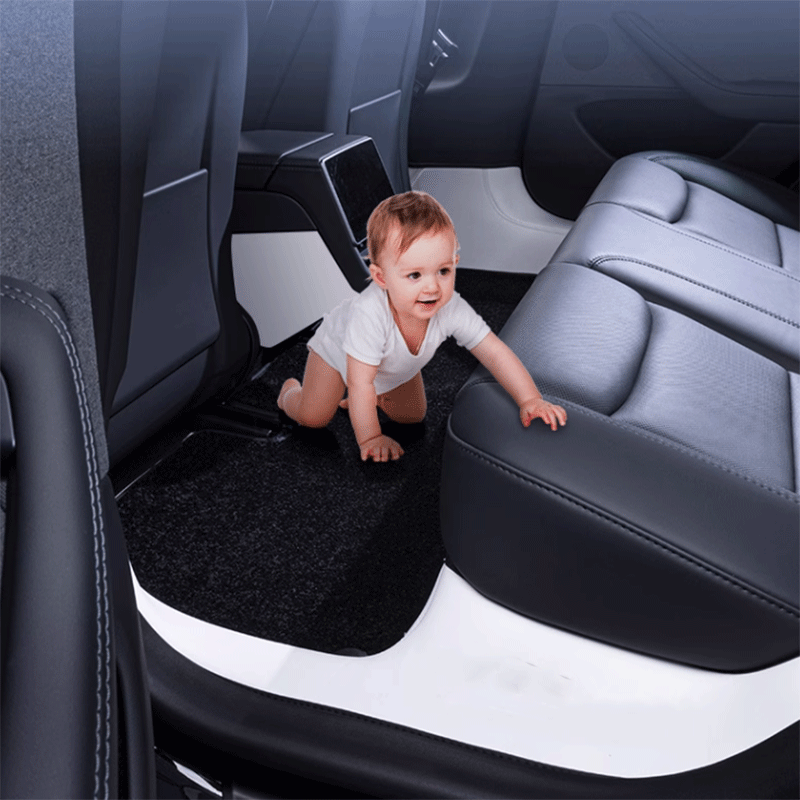 TAPTES® Fully Covered Premium Leather Floor Mats for 2024-2025 Tesla Model 3 Highland /Tesla Model 3 Performance