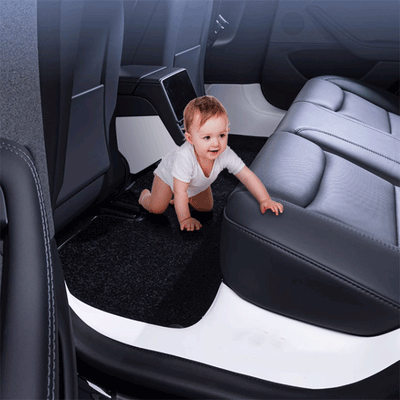 TAPTES® Fully Covered Premium Leather Floor Mats for 2024-2025 Tesla Model 3 Highland /Tesla Model 3 Performance