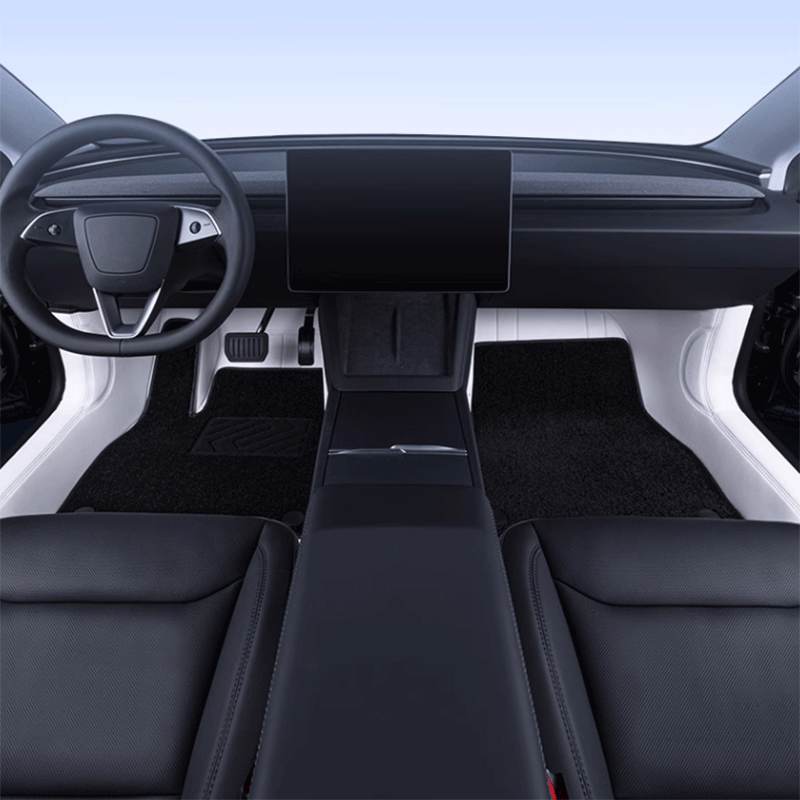 TAPTES® Fully Covered Premium Leather Floor Mats for 2024-2025 Tesla Model 3 Highland /Tesla Model 3 Performance