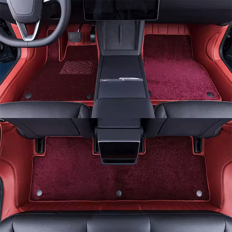 TAPTES® Fully Covered Premium Leather Floor Mats for Tesla Model 3 Highland 2024