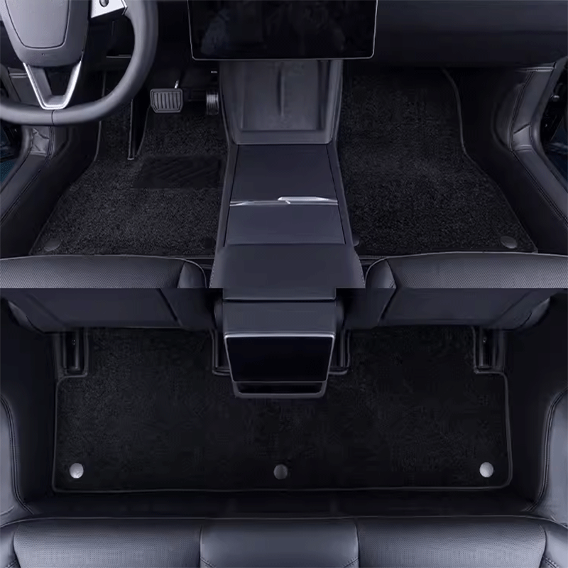 TAPTES® Fully Covered Premium Leather Floor Mats for 2024-2025 Tesla Model 3 Highland /Tesla Model 3 Performance