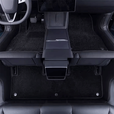 TAPTES® Fully Covered Premium Leather Floor Mats for 2024-2025 Tesla Model 3 Highland /Tesla Model 3 Performance