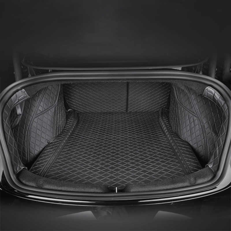 TAPTES® Fully Covered Premium Leather Rear Trunk Mat for Tesla Model 3 Highland 2024-2025