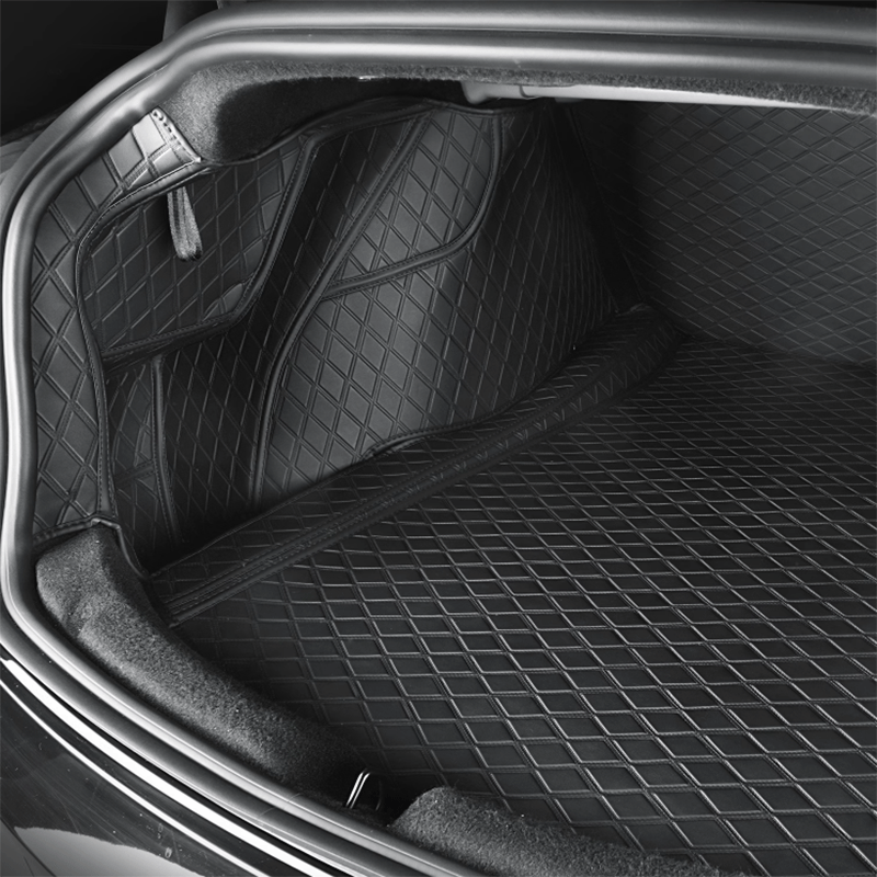 TAPTES® Fully Covered Premium Leather Rear Trunk Mat for Tesla Model 3 Highland 2024-2025