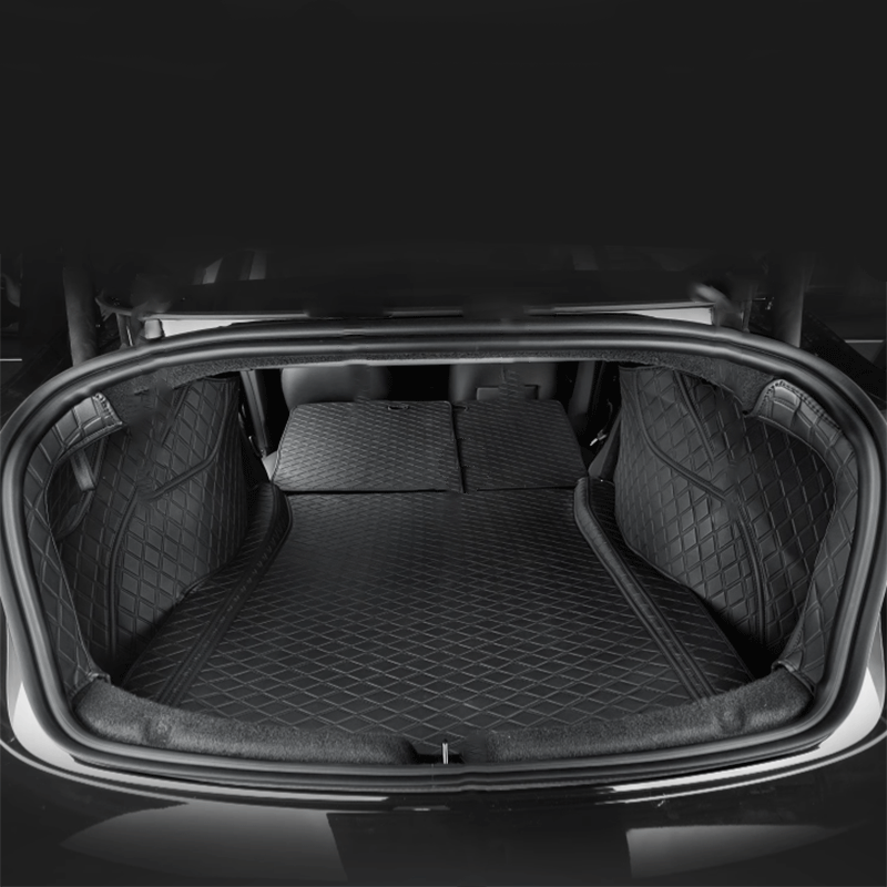 TAPTES® Fully Covered Premium Leather Rear Trunk Mat for Tesla Model 3 Highland 2024-2025