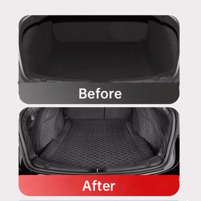 TAPTES® Fully Covered Premium Leather Rear Trunk Mat for Tesla Model 3 Highland 2024-2025