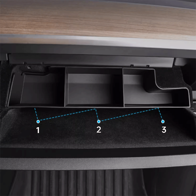 TAPTES® Glove Box Divider Storage Organizer for Tesla Model Y 2021-2023 2024