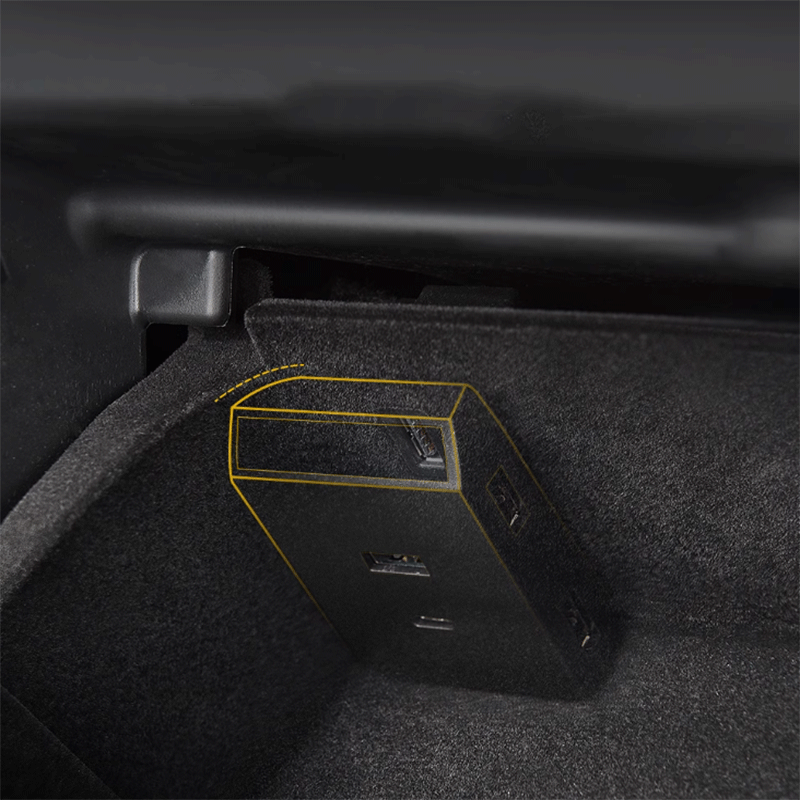 TAPTES® Glovebox USB Hud Expansion Dock for Tesla Model 3 Model Y 2021 ...