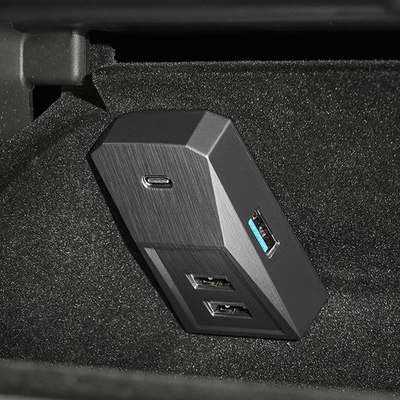 TAPTES® Glovebox USB Hud Expansion Dock for Tesla Model 3 Model Y 2021-2025
