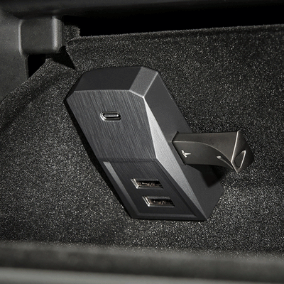 TAPTES® Glovebox USB Hud Expansion Dock for Tesla Model 3 Model Y 2021-2025