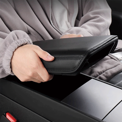 TAPTES® Leather Center Armrest Cover for 2024-2025 Tesla Model 3 Highland/2025 New Tesla Model Y Juniper