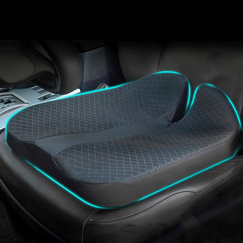 EVAMPIFY Tesla Summer Cool Seat Cushion (Fits All Cars), Light Grey / Back Cushion (1 Pc)