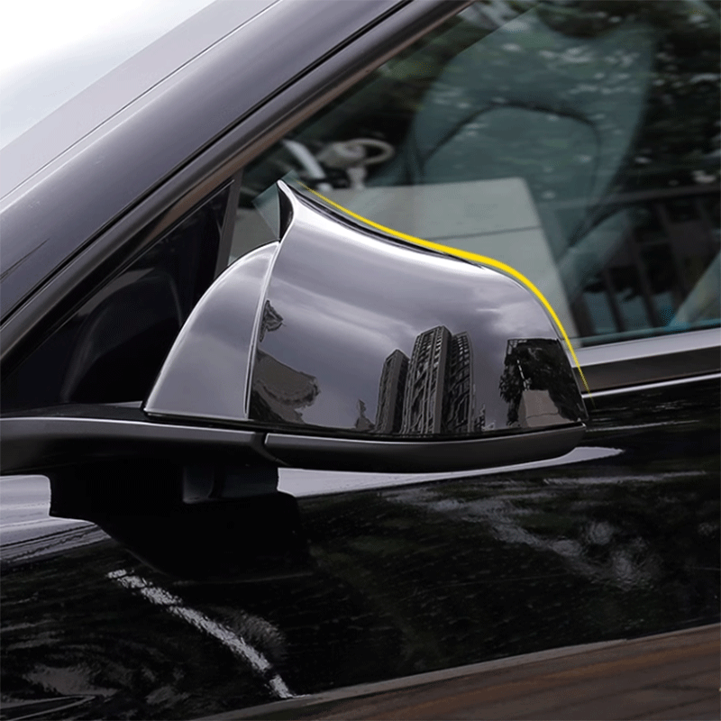 TAPTES® Ox Horns Side Rearview Mirror Cover for Tesla Model 3 Highland 2024-2025, Set of 2