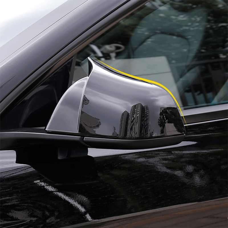 TAPTES® Ox Horns Side Rearview Mirror Cover for Tesla Model 3 Highland 2023 2024, Set of 2