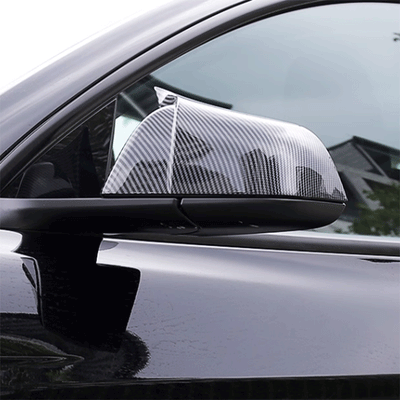 TAPTES® Ox Horns Side Rearview Mirror Cover for Tesla Model 3 Highland 2024-2025, Set of 2