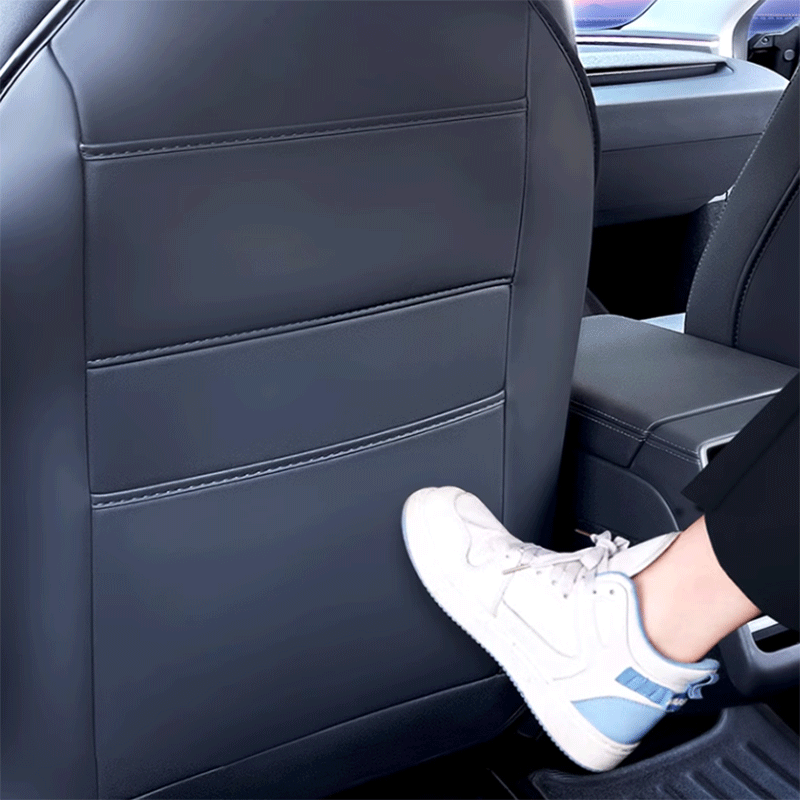 LUCKEASY For Tesla Model 3 Model Y 2017-2024 Interior Accessories Seat  Backrest Leather Protective Cover Anti-Kick Pad Model3 - AliExpress
