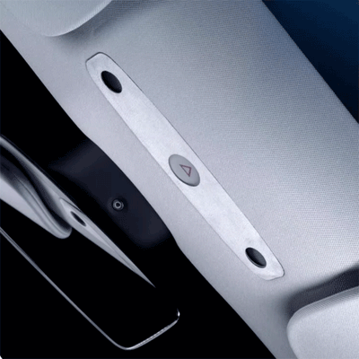 TAPTES® Alcantara Reading Light Decorative Protective Cover for Tesla Model 3 Highland 2024-2025