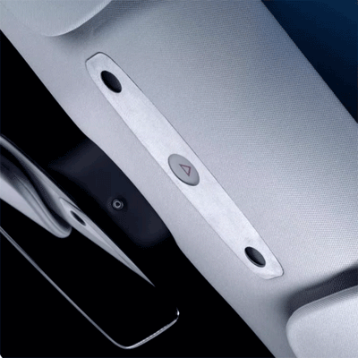 TAPTES® Alcantara Reading Light Decorative Protective Cover for Tesla Model 3 Highland 2024