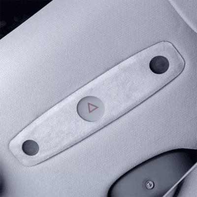 TAPTES® Alcantara Reading Light Decorative Protective Cover for Tesla Model 3 Highland 2024-2025