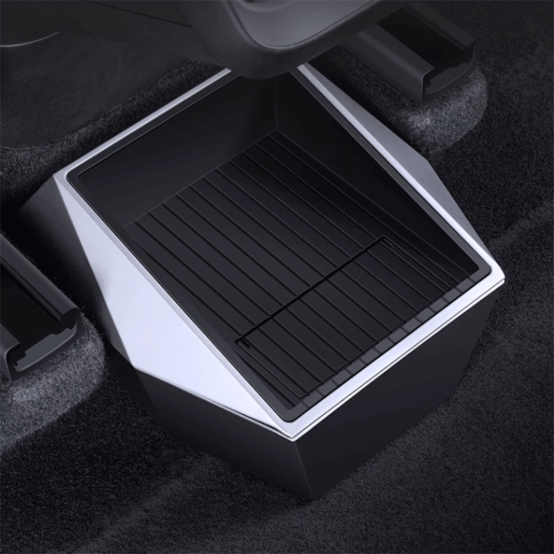 Tesla Cybertruck Accessories LUCKEASY Under Seat Storage Box For Tesla Cybertruck – TPE Organizer Trays, Waterproof, Hidden Storage (Set Of 2) Under Seat Organizer - View #9