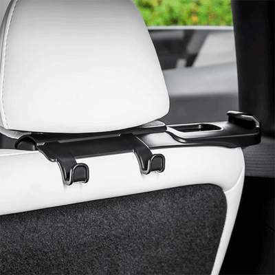 TAPTES® Rear Seat Belt Fixing Holder Limiter with Hook for Tesla Model Y 2022-2025, Set of 2
