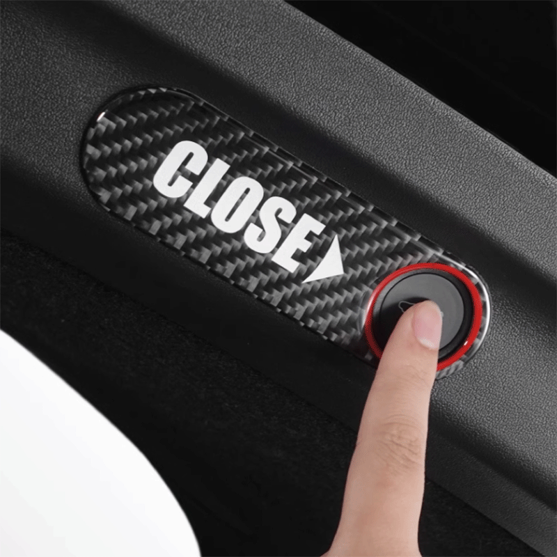 TAPTES® Rear Trunk Button Switch Reminder Sticker Cover for Tesla Model Y Model 3 2019-2025