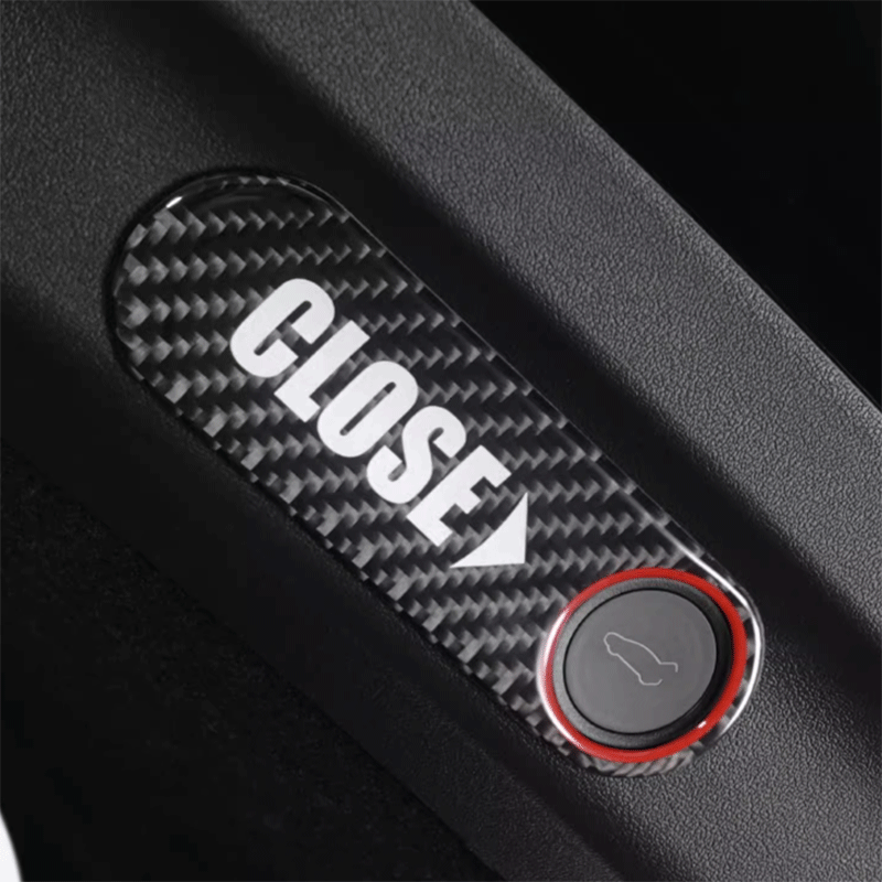 TAPTES® Rear Trunk Button Switch Reminder Sticker Cover for Tesla Model Y Model 3 2019-2025