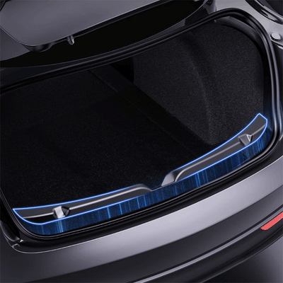 TAPTES® Rear Trunk Full Surround Bumper Guard Protector for Tesla Model 3 Highland 2024, Set of 4