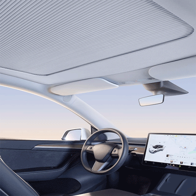 TAPTES® Retractable Roof Sunshade / Glass Sunshade for Tesla Model Y 2020-2025