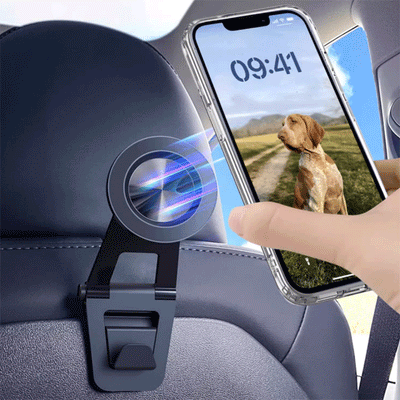 TAPTES® Seat Back Magnetic Phone Holder with Hook for Tesla Model 3/Y