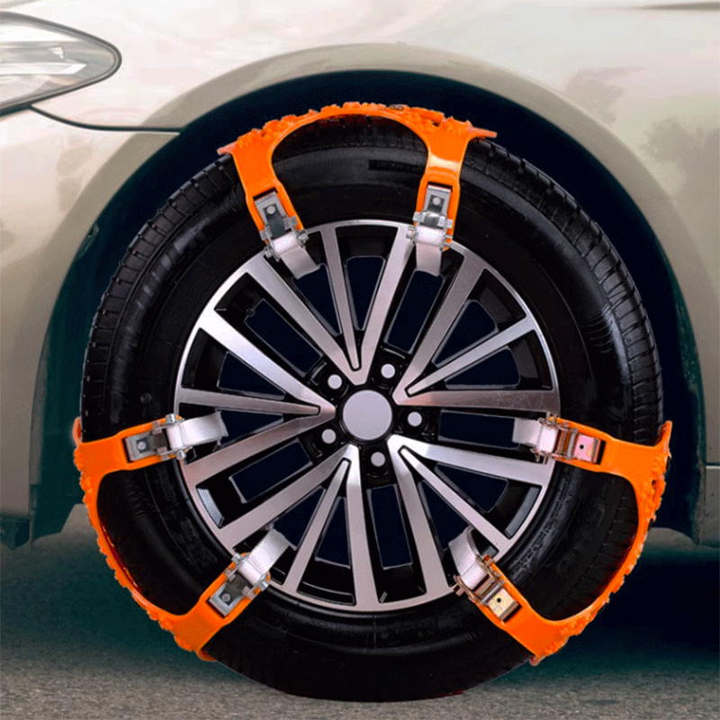 TAPTES® Snow Chains for Tesla Model S 3 X Y Cybertruck 2018-2025 (Set of 2)