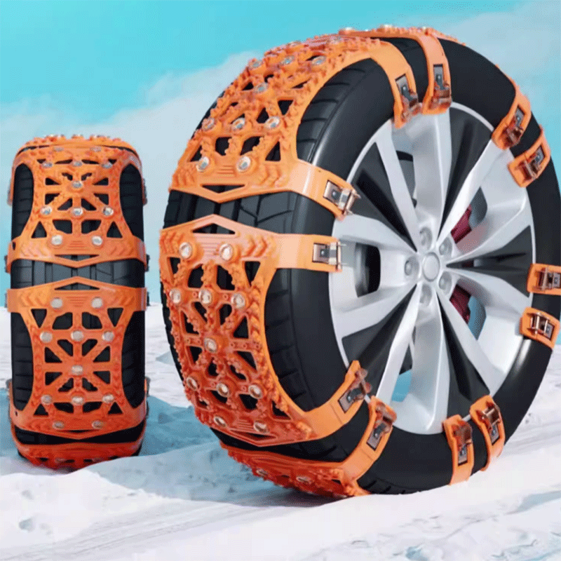 TAPTES® Snow Chains for Tesla Model S 3 X Y Cybertruck 2021 2022 2023 2024 (Set of 2)