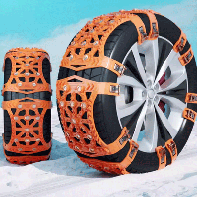 TAPTES® Snow Chains for Tesla Model S 3 X Y Cybertruck 2018-2025 (Set of 2)
