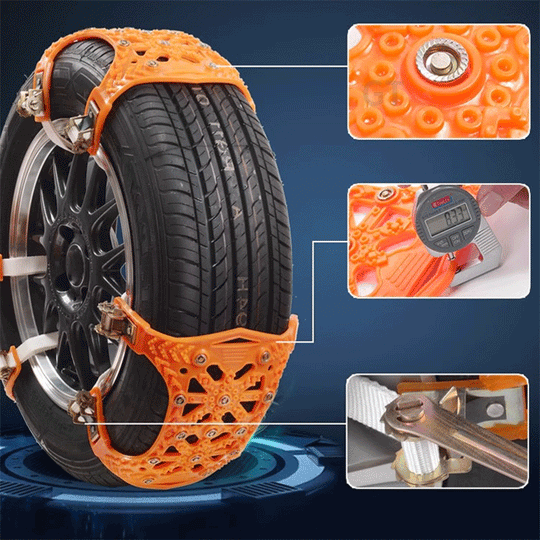 Snow Tire Chain for Model X Set for 2 Wheels
