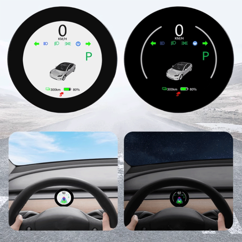 TAPTES® Steering Wheel Magnetic Heads-Up Display for Tesla Model 3/Y 2018-2023 2024