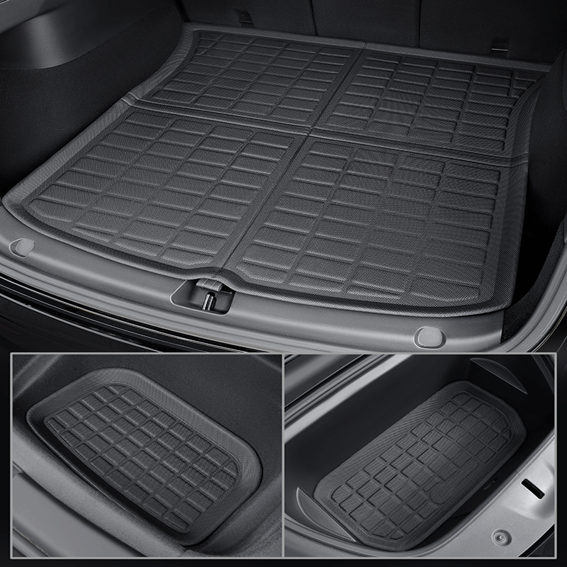  TAPTES Floor Mats Full Set for Tesla Model Y Accessories 2024  2023 2022 2021, XPE All Weather,Model Y Floor Mats 2021-2024 Front Rear  Trunk Cargo Liner Mat,Waterproof Interior Accessories 5 Seater : Automotive