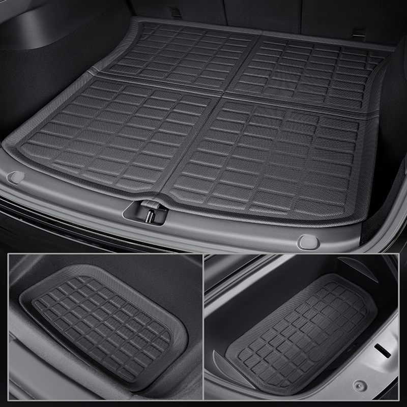 TAPTES® All-Weather Floor Mats for Model Y 2021 2022 2023 2024, Full Set Floor Liners for Tesla Model Y, Set of 6