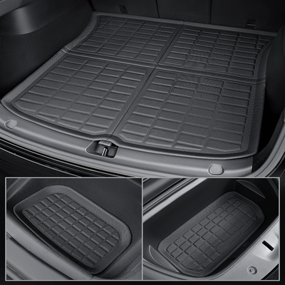 TAPTES® All-Weather Floor Mats for Model Y 2021 -2024 2025, Full Set Floor Liners for Tesla Model Y, Set of 6