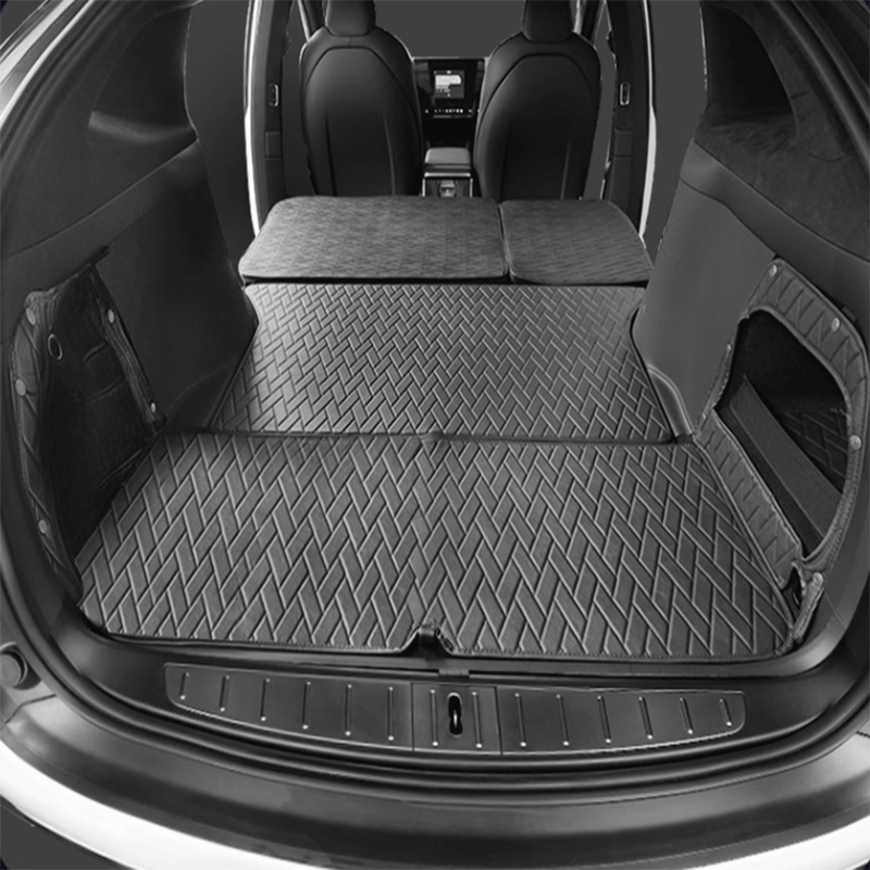 TAPTES® Leather Rear Trunk Mat for Model X 2016-2025, Premium Cargo Ma ...