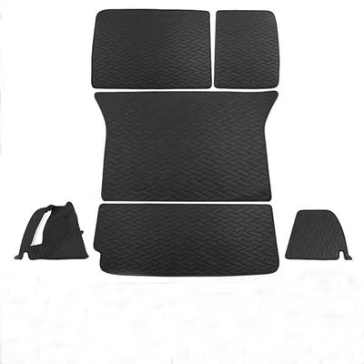 TAPTES® Leather Rear Trunk Mat for Model X 2016-2025, Premium Cargo Mat & Seat Back Protector