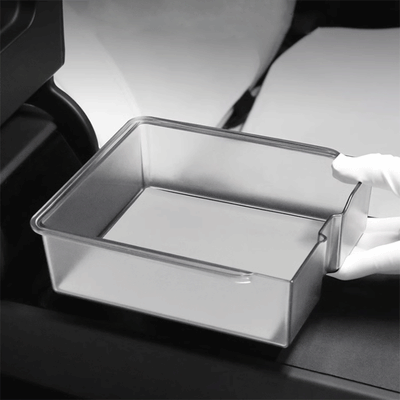 TAPTES® Transparent Center Console Storage Box & Armrest Storage Box for 2024-2025 Tesla Model 3 Highland/2025 New Tesla Model Y Juniper