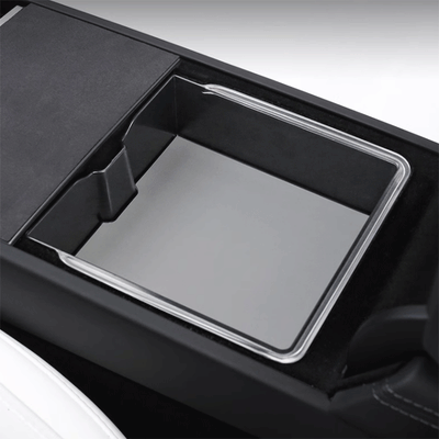 TAPTES® Transparent Center Console Storage Box & Armrest Storage Box for Tesla Model 3 Highland 2024