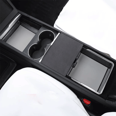 TAPTES® Transparent Center Console Storage Box & Armrest Storage Box for Tesla Model 3 Highland 2024