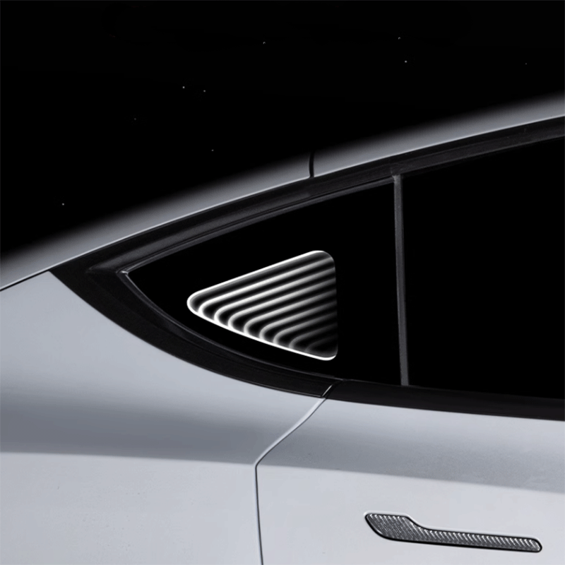 TAPTES® Triangle Window Decorative Atmosphere Light for Tesla Model Y 2021-2025，Set of 2.