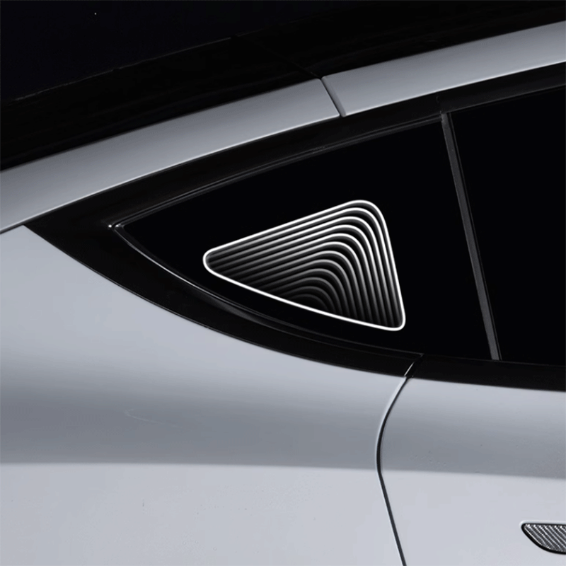 TAPTES® Triangle Window Decorative Atmosphere Light for Tesla Model Y 2021-2025，Set of 2.